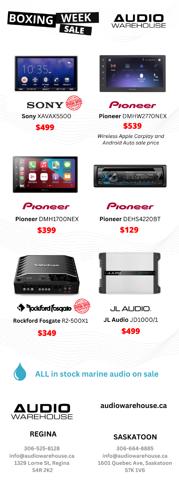 Audio Warehouse Regina « Custom Audio Install, Car Audio, Home Theatre ...